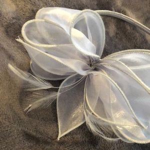 Silver floral Fascinator!!